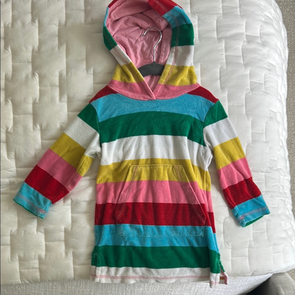 MINI BODEN | Colorful Striped Kids Beach Terry Cover Up